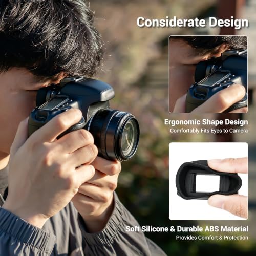 Kiwifotos Long Soft Viewfinder Eyecup Eyepiece for Canon 5D Mark IV III 7D - Image 4