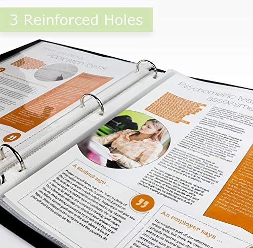 Office Werks Archival-Quality Document Protectors | Reinforced Clear Sheet Sleeves | Acid-Free 150 Pack | Heavy-Duty 3-Ring Binder Compatible | Transparent Letter-Size Page Covers - Image 5