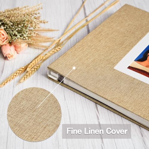 Vienrose Self Adhesive Photo Album 40 Pages for Wedding, Baby Growth, Khaki - Image 3