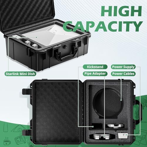 UBeesize Starlink Mini Travel Case, Waterproof Hard Carrying Case - Image 2
