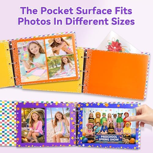 Large School Memory Book Keepsake Photo Album Scrapbook for Kids - Image 2