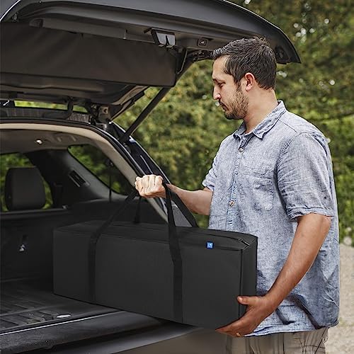 COOLBEBE 36-Inch Large Travel Duffle Bag, 100L Heavy Duty Luggage, Black - Image 2