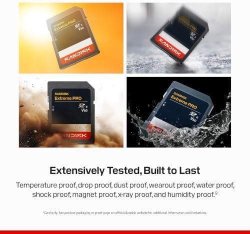 SANDISK 128GB Extreme PRO SDXC UHS-II Memory Card - C10, U3, V60, 6K, 4K UHD, Read Speed up to 300MB/s - SDSDXEM-128G-GN4IN - Image 5