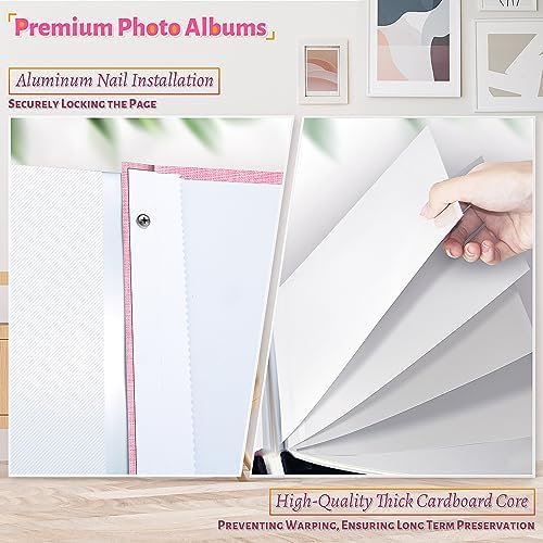 Artfeel Photo Album Self Adhesive Scrapbook,Large Photo Book for 4x6,5x7,8x10 Pictures,DIY Album for Baby Wedding Family Travel Birthday,with Metallic Pen and Scraper - Image 4