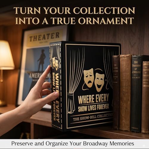Broadway Playbill Binder with Sleeves, Showbill Organizer Gifts for Theater - Image 7