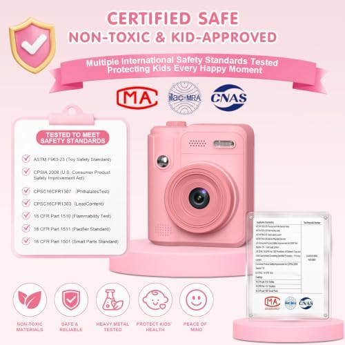 Gofunly Kids Camera Instant Print: Birthday Gifts for Age 4-10 Girls Boys - Image 4