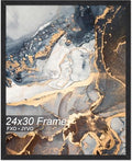 Fxojyvo 24x30 Picture Frame Black Engineered Wood Wall Hanging by Fxojyvo