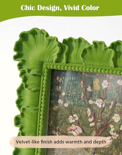 Cute Picture Frame 4x6 for Portraits Wedding Photos,Lawn Green - Image 3