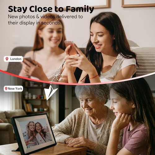 Frameo 10.1" WiFi Digital Picture Frame, Gift for Parents & Grandparents - Image 2