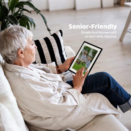 Frameo 10.1" WiFi Digital Picture Frame, Gift for Parents & Grandparents - Image 5