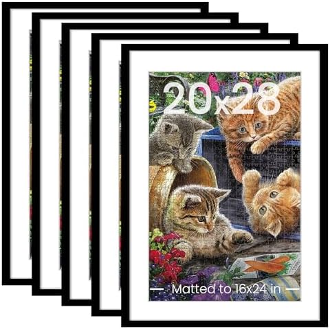 upsimples 20x28 Picture Frame, Gallery Wall Frames Set of 5, Black by upsimples