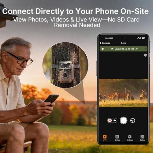 GardePro E6 2.0 WiFi Trail Camera, 4K Video, Dual Antennas - Image 3