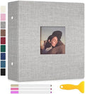 Zesthouse Photo Album Self Adhesive with Picture Display Window, 3-Ring Scrapbook Albums 60 Pages Holds 8x10 5x7 4x6 Photos, DIY Photo Book Ideal Gift for Family Wedding Baby by Zesthouse