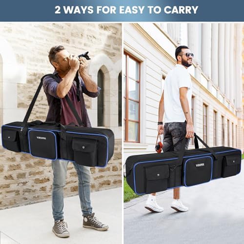 YOREPEK 50.5" Heavy Tripod Carrying Case Bag with 2 Padding Protective Pads - Image 7