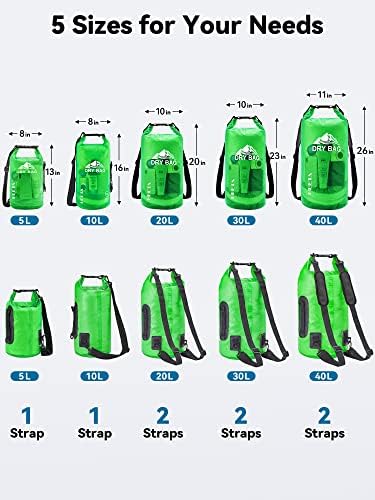 HEETA Dry Bag Waterproof Backpack with Phone Case 5L/10L/20L/30L/40L - Image 2