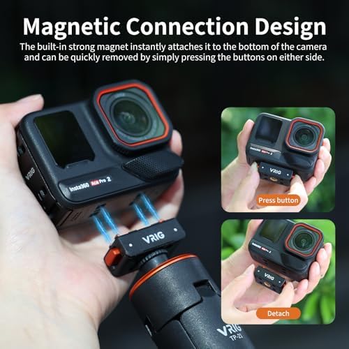VRIG Magnetic Quick Release Mount for Insta 360 Ace Pro 2/ X6/ X5/ X4 Air - Image 4