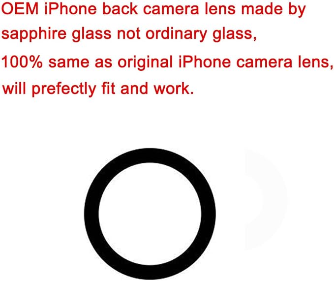 2 Sets OEM Back Rear Camera Lens Glass Replacement Compatible with iPhone Air 6.5 inches with pre-Installed Adhesive and Reparing Toolkit - Image 3