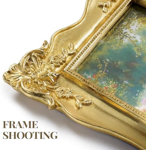 Cuspin 8x10 Vintage Gold Picture Frame, Ornate Antique Resin Photo Frame - Image 6