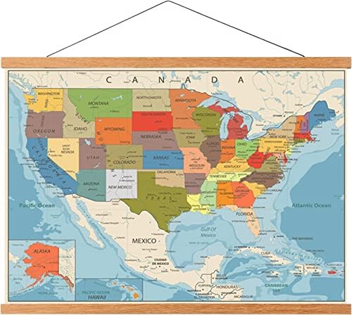 WITCOLOR 36 Inch Wide Magnetic Frames, Strong Magnet, Wood Poster Hanger for Diamond Painting, Maps, Pictures, Prints, Scrolls, Canvas Artwork, Movie Poster, Bedroom, Office by WITCOLOR