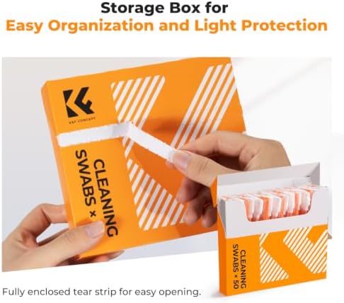 K&F CONCEPT 50 Foam Cleaning Swabs,for Electronics,Camera,Deep Cleaning - Image 7