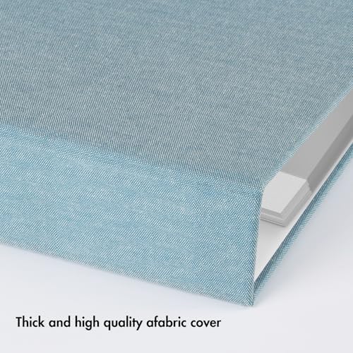 1DOT2 12x12 Inch 3 Ring DIY Scrapbook Photo Album, Cyan Blue - Image 2