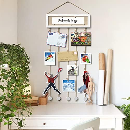 Bikoney Collage Picture Frame with Bulletin Board Photo Display - White - Image 2