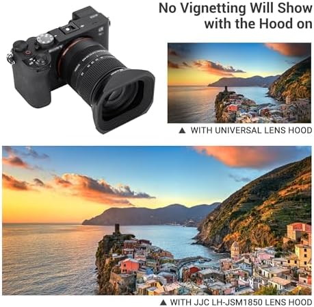 JJC Metal Square Lens Hood for Sigma 18-50mm f/2.8 DC DN Contemporary Lens - Image 4