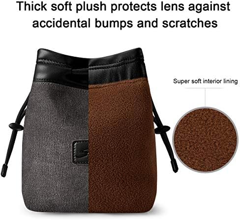 S-ZONE Soft Camera Bag DSLR Insert Handbag Drawstring Lens Case - Image 6