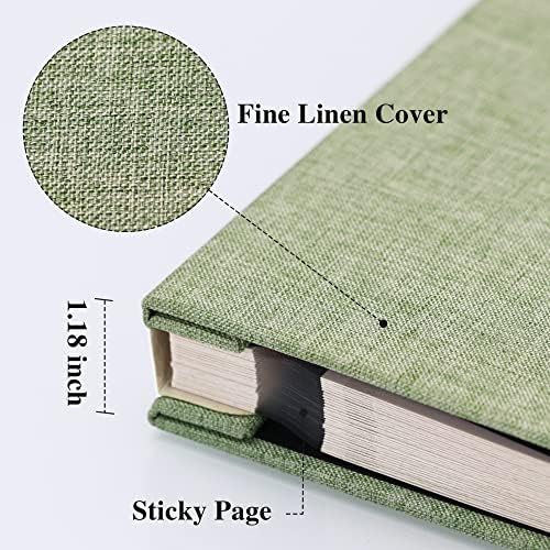 Vienrose Self Adhesive Photo Album with Window 13x12.6 60 Pages Grassgreen - Image 3