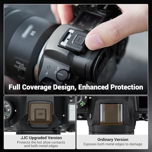 JJC 2-Pack Hot Shoe Cover Cap for Canon R100 R5 R6 Rebel T7, Full-Coverage - Image 3