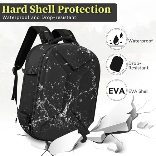 TORIBIO Large Hardshell Camera Backpack DSLR/SLR/Mirrorless Photography Bag - Image 4