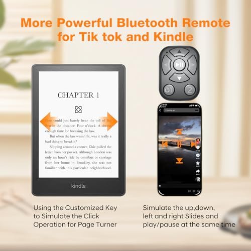 Upgraded, CKG Tiktok Scrolling Ring, Best Birthday Gifts for Him, 7 Buttons Including One Customizable Bluetooth Remote, Bundled a Powerful Phone Stand with Bluetooth Speaker – Black - Image 4
