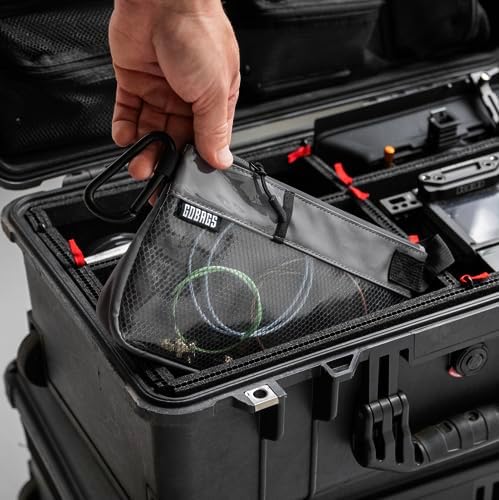 GOBAGS Production Zipper Bags - Electronics & Camera Accessories Bag - Cable organizer, Gear Accessory Pouch, Travel Camera Essentials (Small, Gray) - Image 5