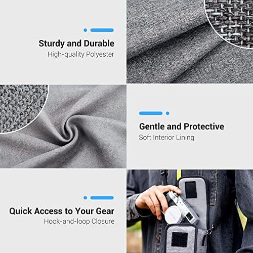 JJC Portable Camera Case for Fujifilm X100VI X100V X100F, Ricoh GR IIIx GR3 - Image 4