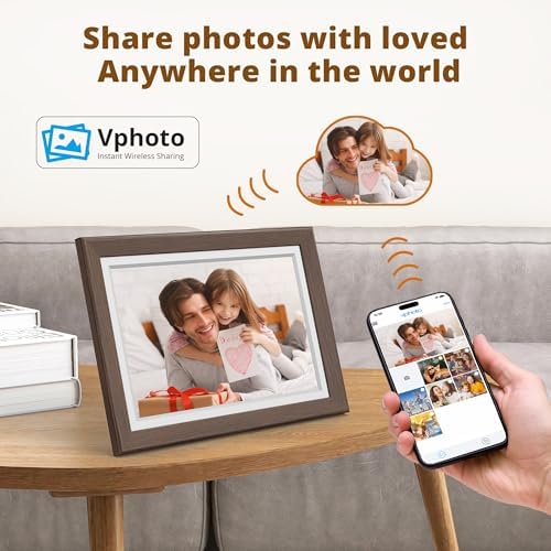 Dragon Touch Digital Picture Frame WiFi 10 inch IPS Touch Screen Digital Photo Frame Display, 32GB Storage, Auto-Rotate, Share Photos via App, Email, Cloud, Classic 10 - Image 2
