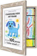 Americanflat 8.5x11 Changeable Kids Art Frame - Driftwood by Americanflat