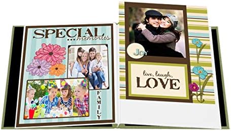Pioneer Fabric Frame Post Bound Scrapbook 8.5"X11"-Sage Green - Image 3