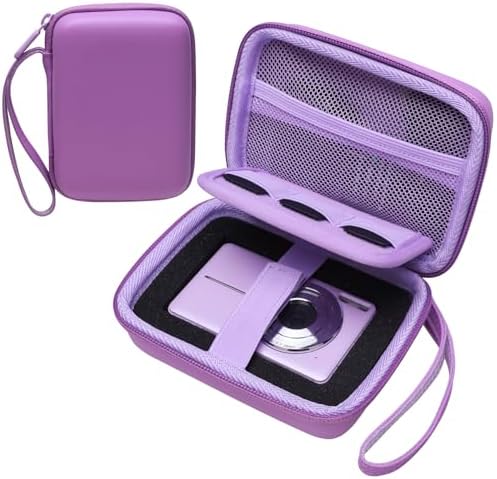 L LTGEM Digital Camera Case Compatible with KODAK PIXPRO FZ55/FZ45, Canon ELPH 180/190, Sony DSCW830/DSCW800, CAMKORY, QUMCOU, Lecran Digital Cameras, Purple(Case Only) by LTGEM