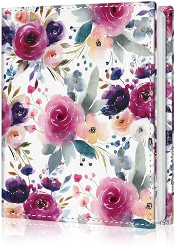 Photo Album 4x6, Small Picture Book Rose Flower Watercolor Paint by Lebrocoli
