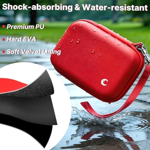 Comecase Digital Camera Case for KODAK PIXPRO FZ55 FZ45 FZ53 FZ43, Red - Image 5