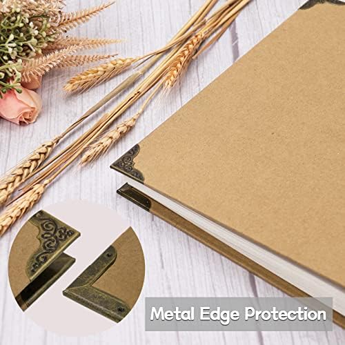 Vienrose 3-Ring Self-Adhesive Photo Album 9x10.6 In, 40 Pages, Khaki - Image 2