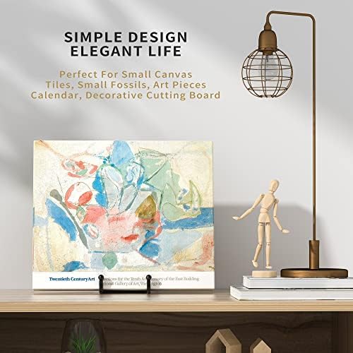 IPAME 3 Pack 3 Inch Plate Stands for Display - Metal Square Wire Plate Holder Display Stand + Picture Frame Stand Holder Easel for Decorative Plate, Book, Plaque, Photo, Platter (Black 3pcs) - Image 5