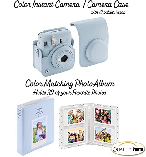 Fujifilm Instax Mini 12 Instant Camera + 60 Photo Prints + Quality Photo Value Bundle, Case, Decoration Stickers, Frames, Photo Album, (Pastel Blue) - Image 4