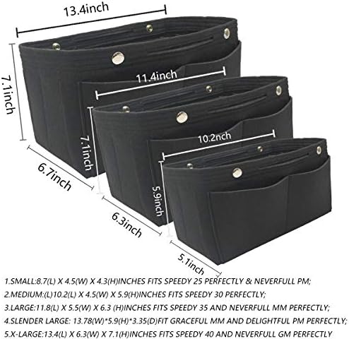LEXSION Purse Organizer Insert Multi Pocket Bag Organizer Shaper - Image 6