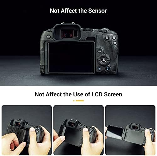 JJC Silicone Eyecup Viewfinder for Canon EOS R8 RP Camera, Extended Design - Image 6