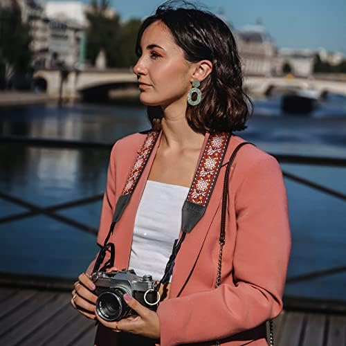 Camera Strap, Jacquard Weave 2" Shoulder Neck Straps for All DSLR Cameras Men Women Photographers - Image 5
