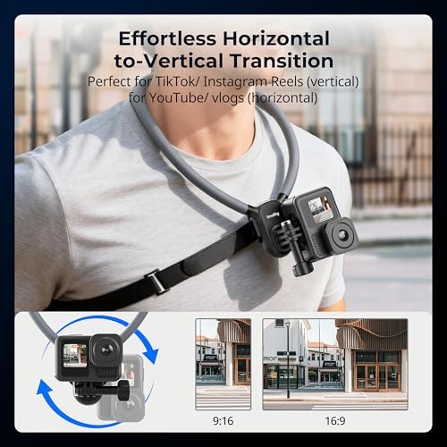SMALLRIG Neck Mount for Action Camera with Adjustable Chest Strap - Image 4