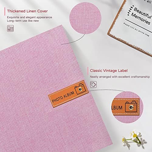 Popotop Large Photo Album Self Adhesive 4x6 5x7 8x10 Scrapbook Album DIY Picture Book,Gifts for Mom,Family Baby and Wedding,with Metal Pen and Plastic Board - Image 3