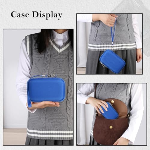 RAIALL Camera Case for Canon PowerShot SX740 HS/ SX730 HS/ SX720 HS/ SX620 HS Digital Camera, 4K Video Camera Hard Carrying Case Protective Travel Bag, Mesh Pocket for Batteries and USB Cable, Blue - Image 2