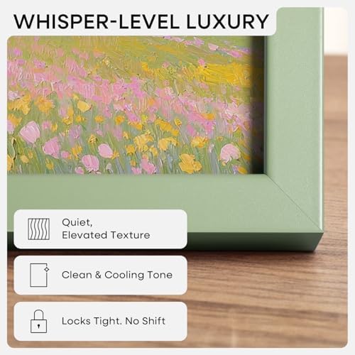 Homeforia 9x11 Green Picture Frame, High-End Metal, 6x8 Mat, Glass - Image 3